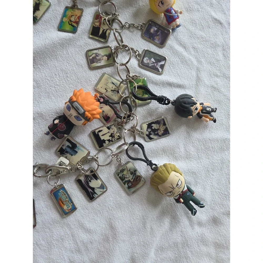 Assorted Anime Bulk Lot (Keychains & Trading Figures) Belt